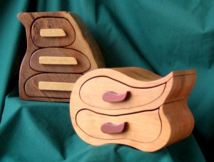 hand carved wooden box