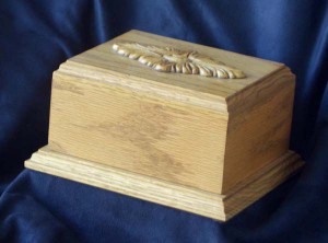 Urn-OakCarved
